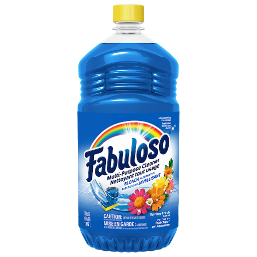 Limpiador líquido multiusos Fabuloso, blanqueador Spring Fresh, 56 onzas líquidas