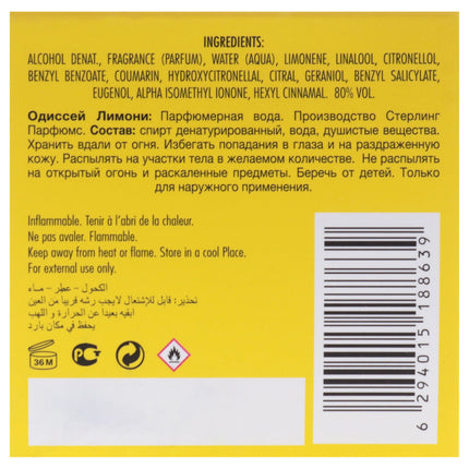 Odyssey - Limoni Fresh Edition de Armaf para hombres - Eau de parfum en spray de 100 ml