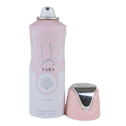 Lattafa Yara Perfumed Deodorant Spray for Unisex, 6.67OZ