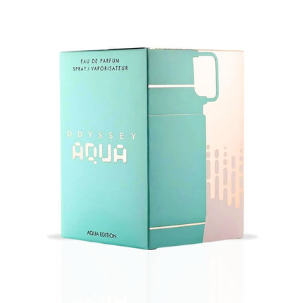 Armaf Odyssey Aqua Edition – Cítrico, Aromático, Fresco, Amaderado – Eau de Parfum en Spray, Fragancia Duradera para Hombres, 2.02 onzas / 60 ml