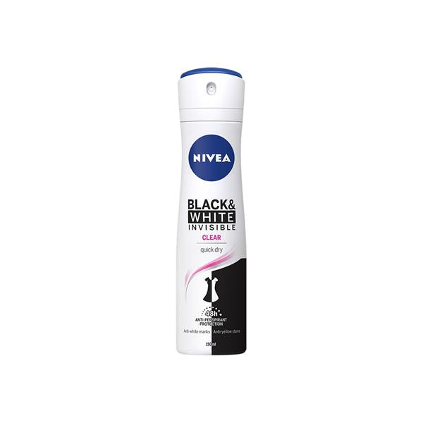 Nivea Invisible Black & White Clear Spray 250ML - ToskiShop