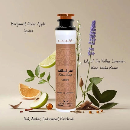 Fakhar Air Freshener 300ML (10.1 OZ) by Lattafa | A Luxurious Air Freshener with Crisp Fruits & Blooming Florals
