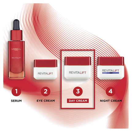 L'ORÉAL Cuidado de la Piel Revitalift Crema de Día Antiarrugas + Reafirmante 50ml