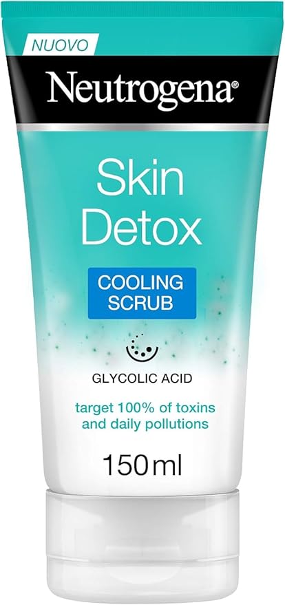 Neutrogena Skin Detox Exfoliating Face Refreshing Action, Facial Cleansing Gel Face Scrub Enriched with Glycolic Acid, Facial Cleanser Against Toxins and Pollution, 150 ml - ToskiShop