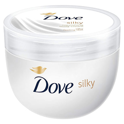 Crema corporal Dove Silky Nourishment, 10.1 onzas