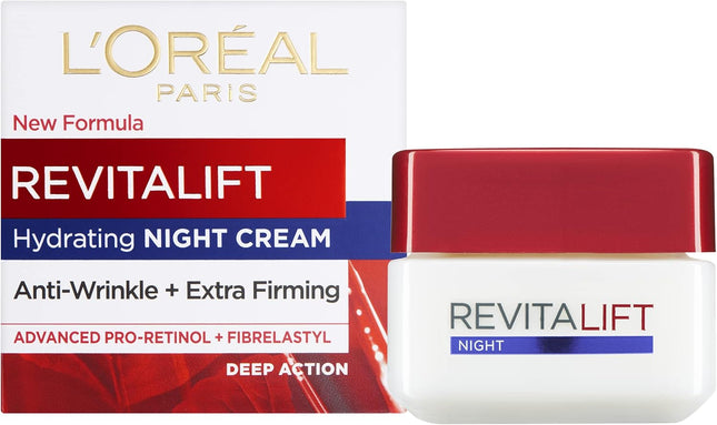L'Oreal Paris Revitalift Hydrating Night Cream - 1.7 oz / 50 ml -