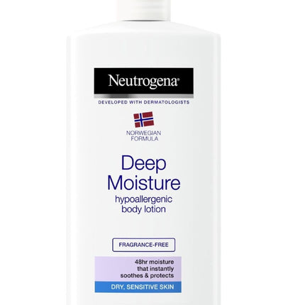 Norwegian Formula Deep Moisture Hypoallergenic Body Lotion Pack of 3 For Dry Skin