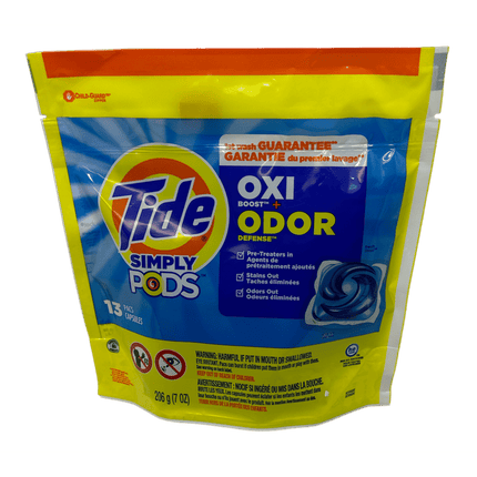Tide Simply Pods Odor 3in1 Rescue Liquid Laundry Detergent 13 ct