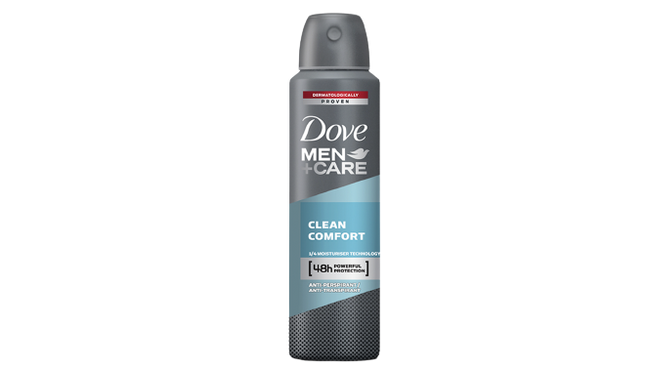 Dove Men + Care Clean Comfort Antiperspirant Deodorant Spray, 150ml