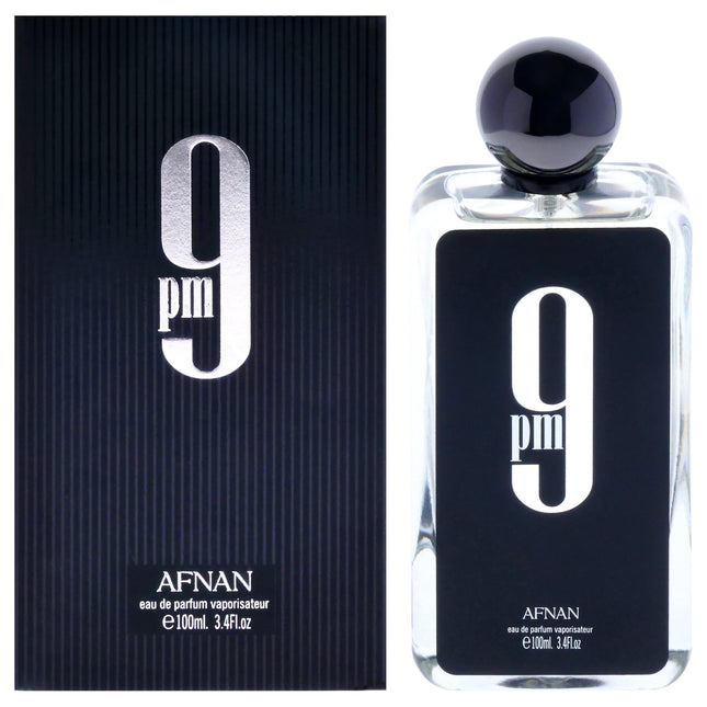 Afnan 9 PM Eau De Parfum Spray, Cologne for Men, 3.4 oz 100ML