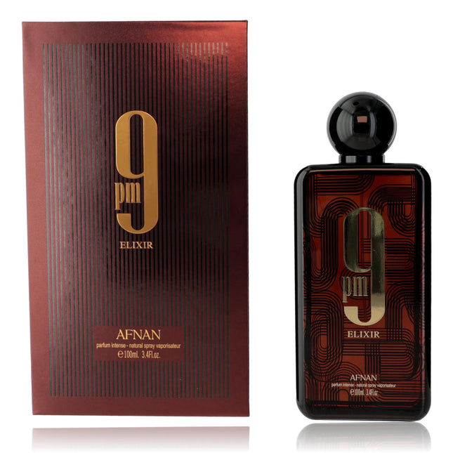 Afnan Unisex 9PM Elixir Extrait de Parfum Vaporizador 3.4 oz Fragancias