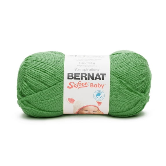 Bernat Light Acrylic Grass Green Yarn, 362 yd - ToskiShop