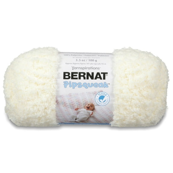 Bernat Pipsqueak 5 Bulky Polyester Yarn, Vanilla 3.5oz/100g, 101 Yards - ToskiShop