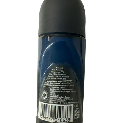 Nivea Men's Black Charcoal Anti-Bacterial Deodorant provides 72 hours of deep freshness and dryness. - ToskiShop