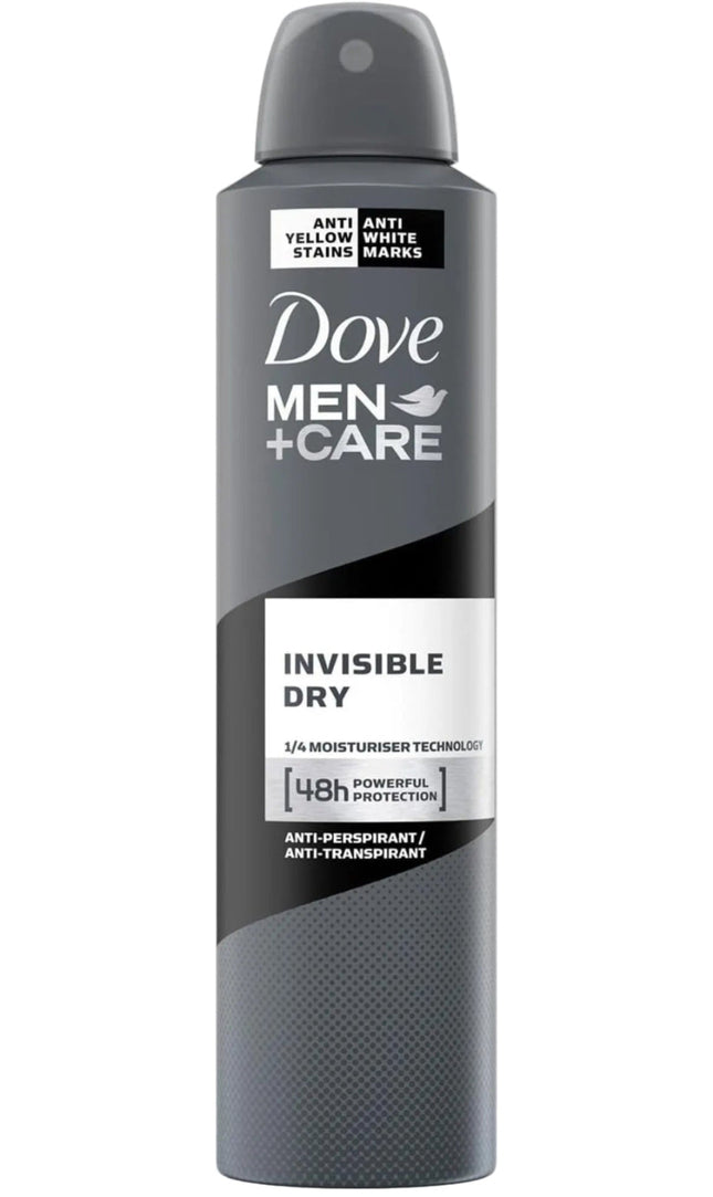 Desodorante antitranspirante en aerosol Dove for Men Plus Care Invisible Dry 250 ml