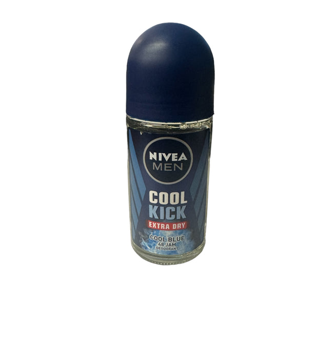 Nivea Men Cool Kick Blue Deodorant with 48-hour protection against extra dryness. - ToskiShop