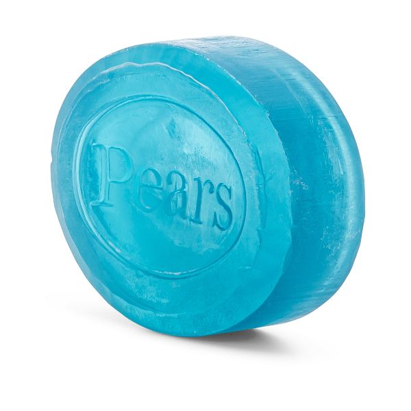 Pears Puro y Suave con Extractos de Glicerina y Menta - Jabón en Barra - Azul - 2 unidades
