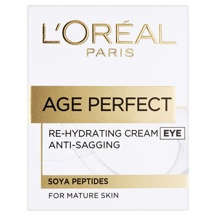 L'Oreal Age Perfect Re-Hydrating Cream, for Mature Skin, Eye, 15 ml