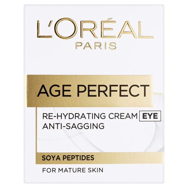L'Oreal Age Perfect Re-Hydrating Cream, for Mature Skin, Eye, 15 ml