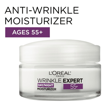 L'Oreal Paris Wrinkle Expert Age 55 Plus Anti-Aging Face Moisturizer, 2.5 fl oz - ToskiShop