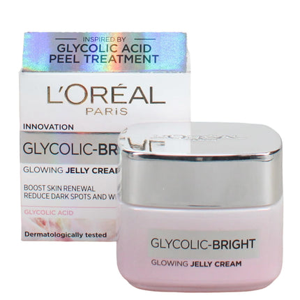 L'Oréal Paris Glycolic Bright Glowing Jelly Cream| Skincare 50ML - ToskiShop
