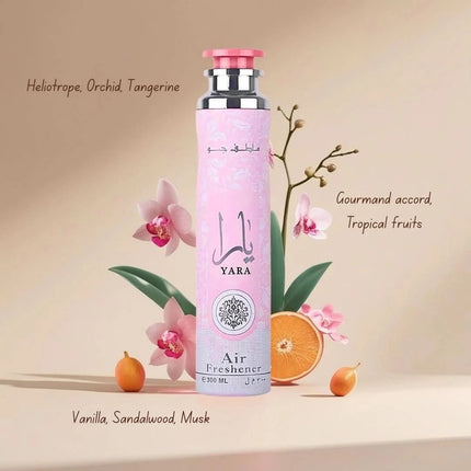 LATTAFA Yara Air Freshener 300ML (10.1 OZ) By Lattafa | A Refreshing Citrus & Floral Air Freshener With A Musky, Lasting Finish. - ToskiShop