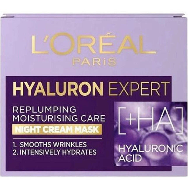 L’Oréal Paris Hyaluron Expert Night Cream Mask 50ML – Repluming Night - ToskiShop